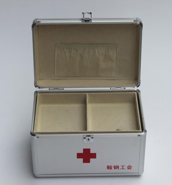 ABS First Aid Case With Removable Tray For Medicines Small Aluminum Doctor Carry