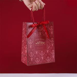 Wholesale Cattle Paperboard Custom Kraft Paper Handbag Cosmetics Packaging Gift Bags With Cowhide Rope from china suppliers