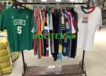 Korean Style Used Mens T Shirts Short Sleeves Cotton / Polyester Material For