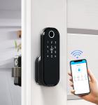 Wireless Smart Fingerprint Door Lock Surface Mounted Rim Door Lock