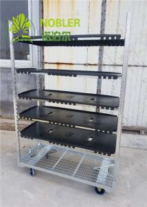 Wholesale Danish Trolley Flower Hand Trolley Plastic Shelf Supermarket Exclusive Use Customized Trolleys from china suppliers