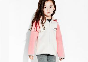 Wholesale Small Collor Girls Hooded Sweatshirt , Kids Girls Zip Up Hoodie OEM Avaliable from china suppliers