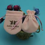 Reusable Soft Velvet Drawstring Jewelry Bag Colored For Wedding / Christmas