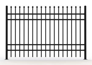 Wholesale crimped spear tubular picket fencing panels from china suppliers