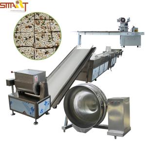 Wholesale Full Automatic Cereal Bar / Snack Bar Machine For Puffed Rice Bar Cut from china suppliers
