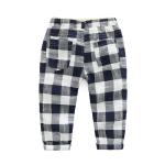 Unisex Cute Newborn Baby Clothes Cotton Plaid Harem Pants Knitted Fabric