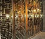 hot sale china 304 bronze color stainless steel partition screens room dividers