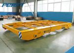 Cable Drum Power Electric Flatbed Cart , Abrasive Blasting Rail Transfer Cart