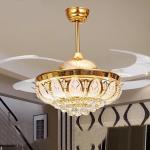 Ceiling fans Nordic Modern crystal light christmas decorations for home living