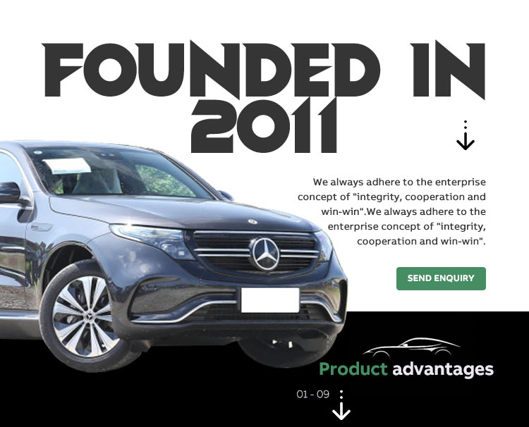 Luxury 5-Door Car Mercedes EQC with Ternary Lithium Battery and Maximum Speed of 180