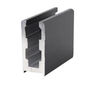 Wholesale Guaranteed 5-10 Years Coated Black Balcony Aluminum U Channel for 12mm Glass Railing from china suppliers