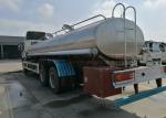 FOTON Polished Stainless Steel Tanker Trucks 18000liters for Drinking Water ,