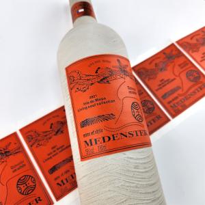 Wholesale Custom Champagne Labels Gold Foil Logo Gift Wedding Party Red Wine Packaging Leather Labels Sticker from china suppliers
