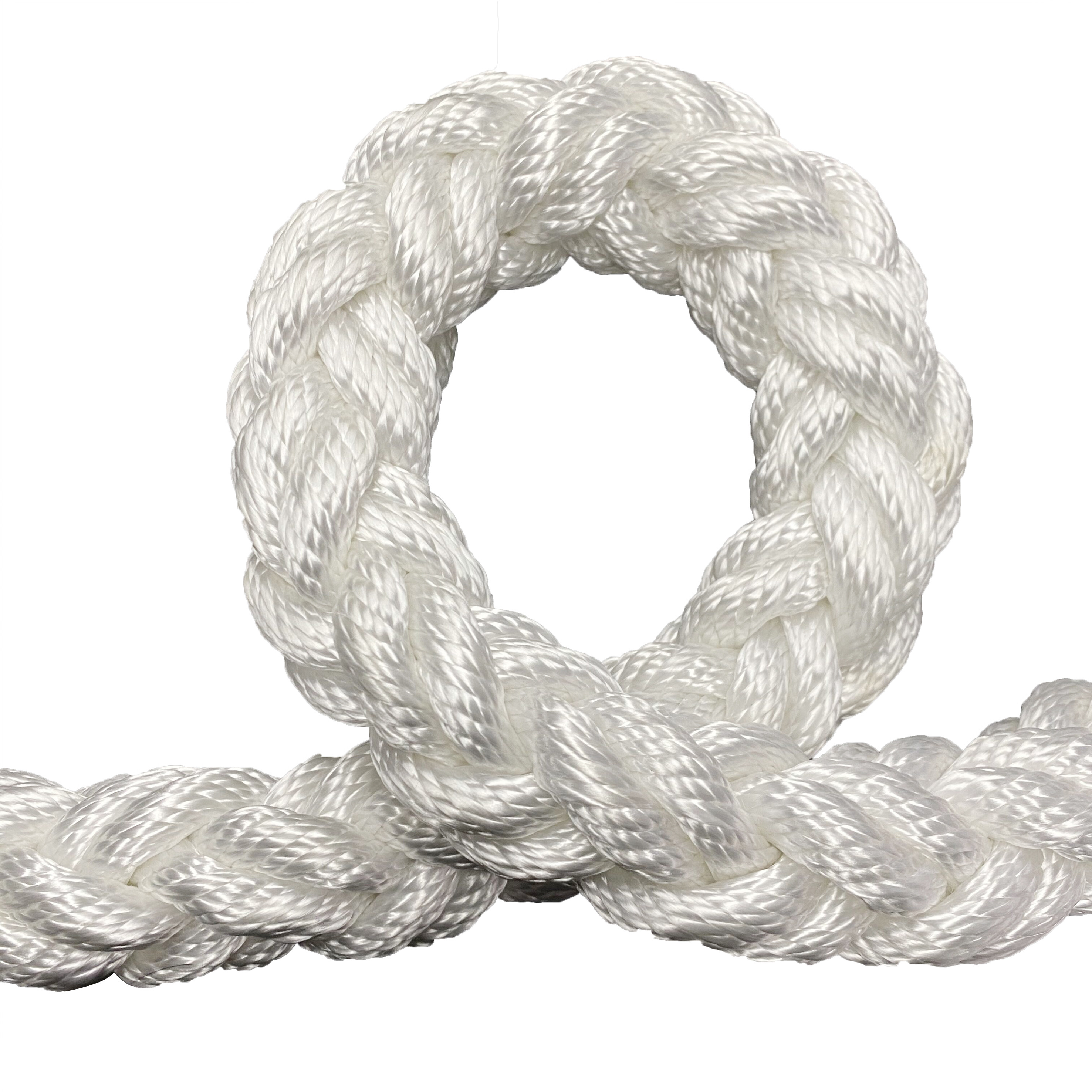 Dia 75mm 8 Strand Pp Braided Mooring Rope Floating On The Water