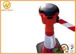 9 meters Retractable Belt Traffic Cone Topper , Road Construction Safety Cones