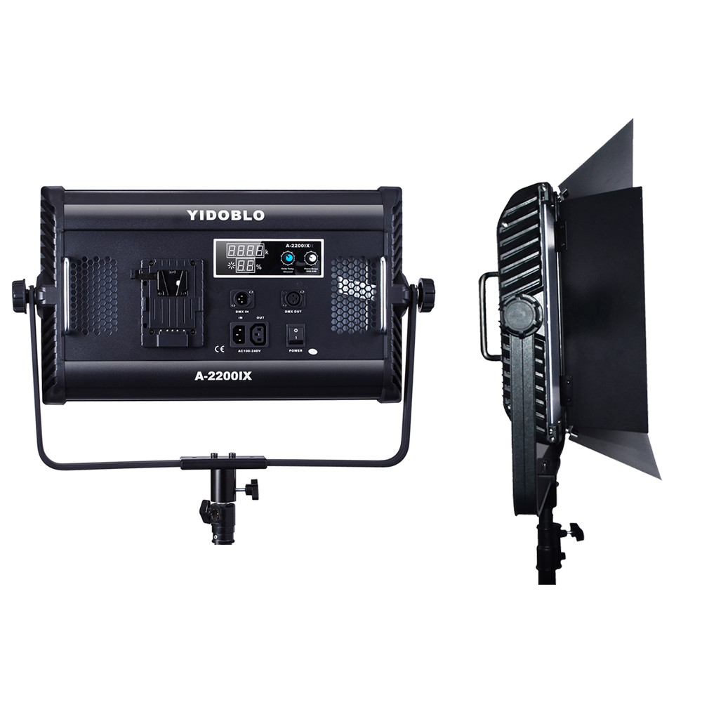 7000LM 95CRI cold white 5500K battery powered studio light with dmx control LED Video Studio Lights