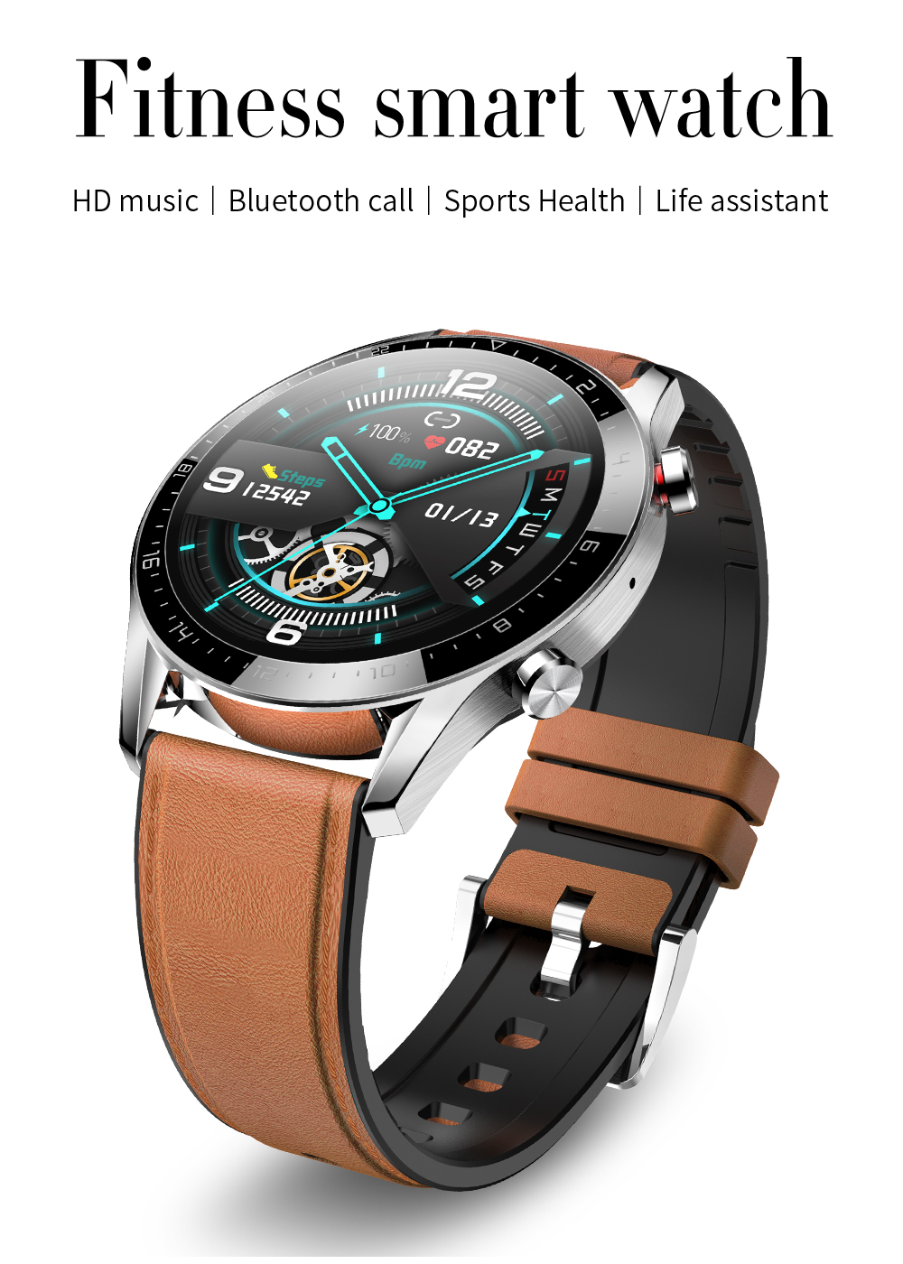 Modern Round Shape Smartwatch HL05 Full Touch Smart Bracelet