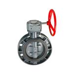 8-Inch Sanitary Pneumatic Wafer Type Welded UPVC PVC Butterfly Valve for Water