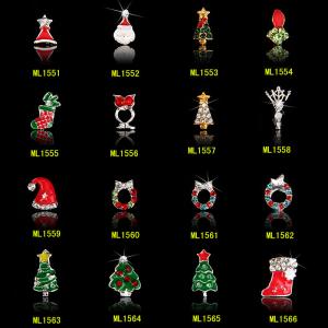 Wholesale Hot NEW Wholesale Alloy Jewelry 3D Nail Art Jewelry Nail rhinestones Sticker Supplier Number ML1551-1566 from china suppliers