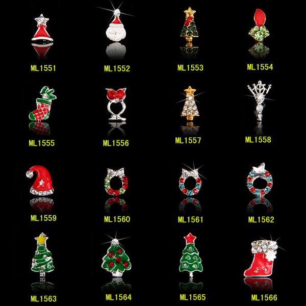 Hot NEW Wholesale Alloy Jewelry 3D Nail Art Jewelry Nail rhinestones Sticker