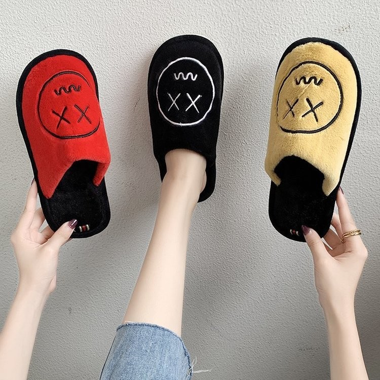 Casual Shock Absorbing Midsole Ladies Winter Slippers