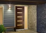 Unique Solid Wood Front Doors Villa Europe Style Single Glazed / Double Glazed