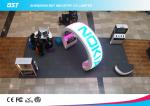 Animation Show P5 Flexible Led Curtain Display / Led Curved Screen , High