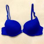 Nylon Cotton 32a 38A Sexy Women Bras Plain Dyed Front Closure Bra Full Cup