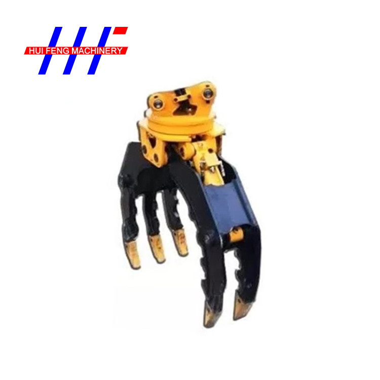 Custom Color Excavator Rotating Grapple , Rotating Log Grapple For Mini Excavator