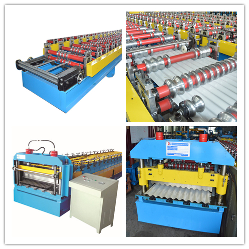 15m/Min Glazed Roll Forming Machine , Roof Tile Roll Former
