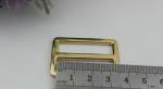 High end zinc alloy 32 mm light gold metal adjustable slide buckles for handbags