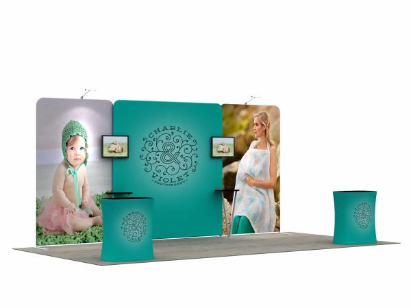 Aluminum Profile Trade Show Booth Displays Collapsible User Friendly Free Booth