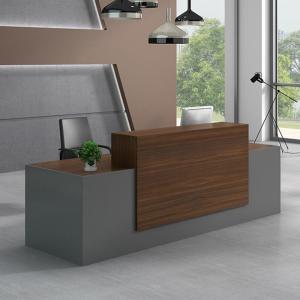 Wholesale Wooden Modern Front Desk Salon Furniture Beauty Salon Reception Desk from china suppliers
