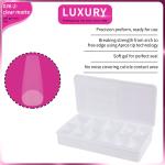 Medium Acrylic Fake Nails 500PCS/Box Long Coffin Shape False Nails For Nail