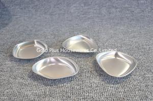 Wholesale Food contact safety tableware japanese square soy sauce dish for sushi 28g cheap mini silver stainless steel sauce dish from china suppliers
