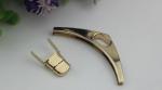 Bag accessories Light Gold Zinc Alloy OX Horn Metal Turn Lock