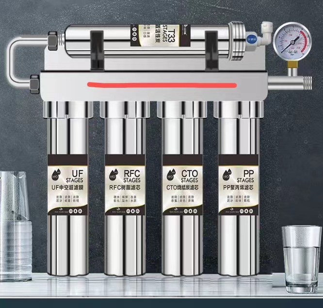 220V 5 Stage Stainless Steel Water Purifier Equipped with UF Ultra Filtration Filter