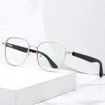 PC Metal Wooden Leg Glasses Optical Eyeglasses Spectacle Frame