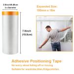 Single Sided Adhesive Dust Proof Masking Film For Automotive Car Waterproof HDPE
