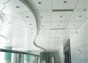 Wholesale Suspended Acoustic Decorative Drop Ceiling Tiles 2 x 2 , Weather Resistance Hook On Metal Ceiling from china suppliers