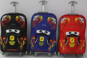 Wholesale 3d car child trolley luggage bag female primary school students trolley school bag h from china suppliers
