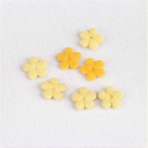 Wholesale 10mm Ultrasonic Embossing Flowers Crafts Yellow Flush Flower Padded For Women Clothing from china suppliers