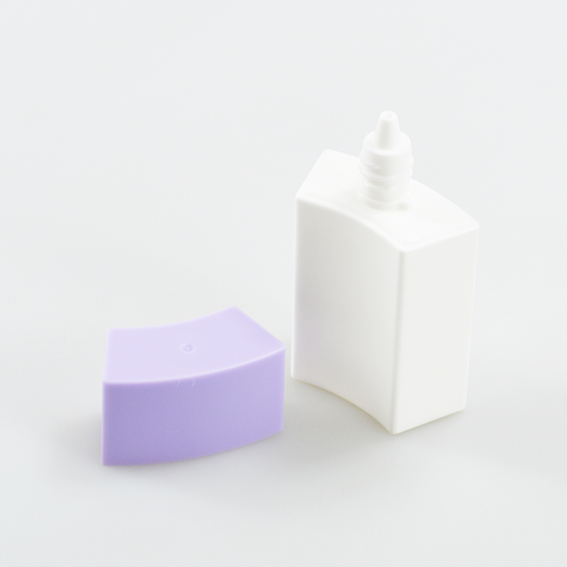 30ML Capacity Square Shape PE Plastic Sunscreen Lotion Bottles for Other Cosmetic
