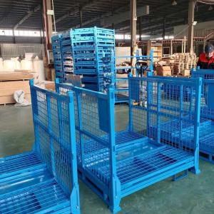 Wholesale Material Box Steel Pallet Box For Industry Parts &amp; Warehouse Storage from china suppliers