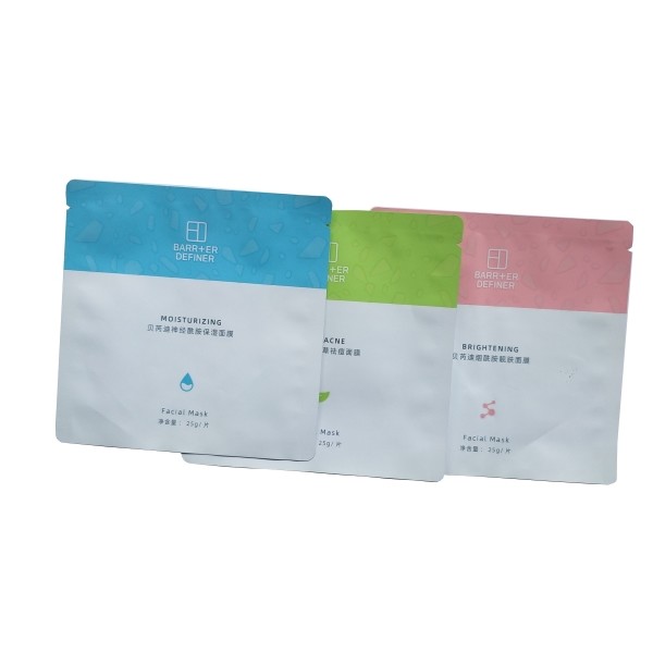 Mylar Blue Custom Face Mask Packaging Pouch Anti Oxidation Non Leakage