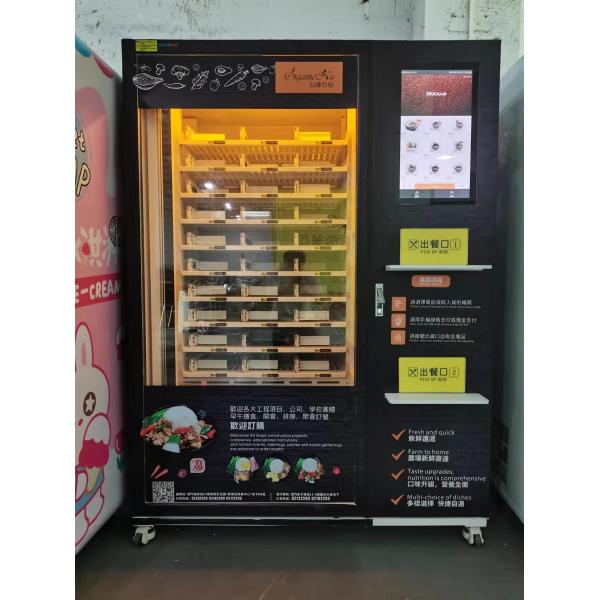 Pre-Made Meals Vending Machine Hot Meals Vending Machine With Credit Card Reader