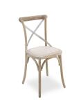 Factory price supply rattan seat Cross chairs for event and party rental chair