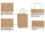 Brown Kraft 200gsm CMYK 26x12x33cm Non Woven Paper Bag