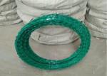 Green 430 Stainless Steel Razor Coil Barbed Wire 450mm High Security
