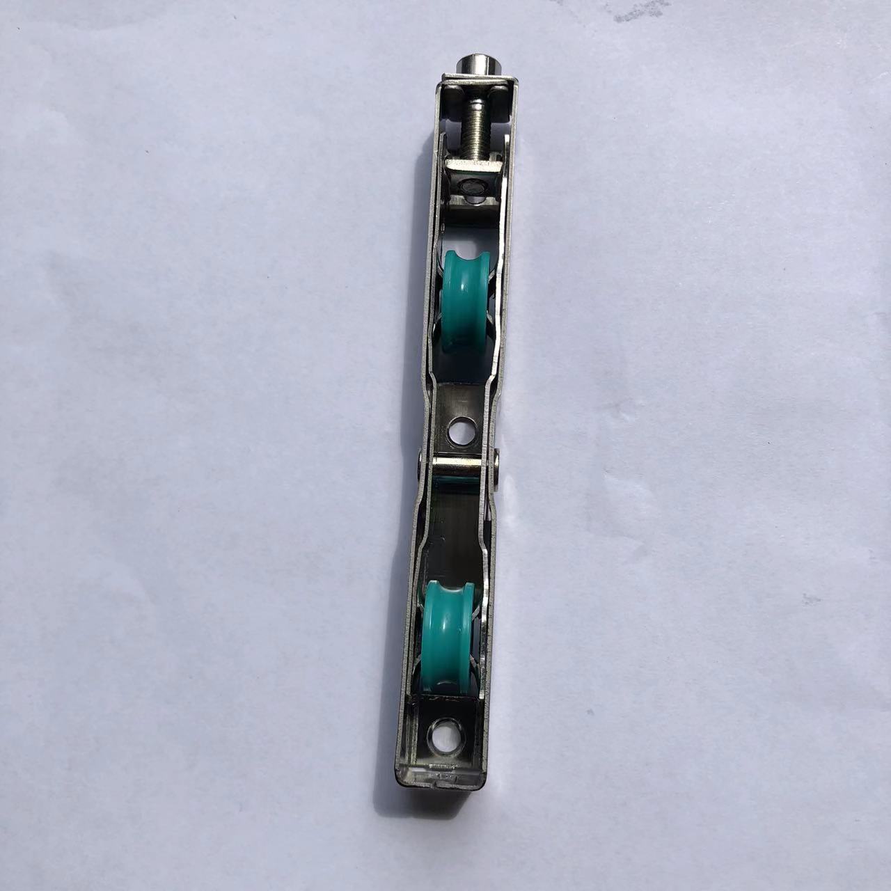 15*17*140mm Double Roller Stainless Steel Sliding Door Wheel for Office Building Villa